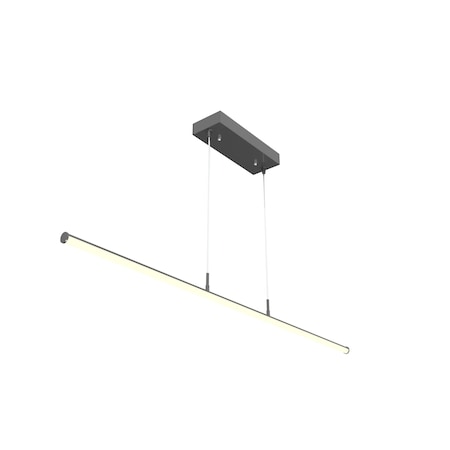Westgate 96in. LED Power & CCT Selectable Black Decorative Tube Suspension Light SDTL-8FT-40-60W-MCTP-BK